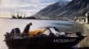 Russia - the fishing boat used by two men from Chukotka to sail to Alaska to avoid Russian military service - screen grab