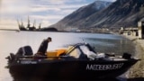 Russia - the fishing boat used by two men from Chukotka to sail to Alaska to avoid Russian military service - screen grab