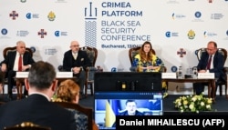Під час першої Чорноморської безпекової конференції Міжнародної кримської платформи. Бухарест, 13 квітня 2023 року