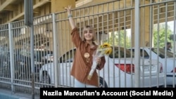 Iranian journalist Nazila Marofian (file photo)