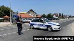 Policijska blokada na zapadu Srbije posle ubistva jednog i ranjavanja drugog policajca, 18. jul 2024.