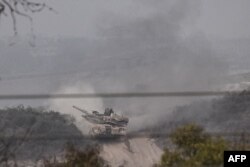 Fotografija izraelskog tenka u blizini grada Sderota, 28. oktobra