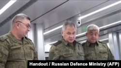 Szergej Sojgu az orosz védelmi minisztérium videójában 2023. június 26-án
