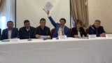 Кандидаты в депутаты мажилиса и маслихатов заявляют о несогласии с официальными результатами выборов. Шымкент, 21 марта 2023 года