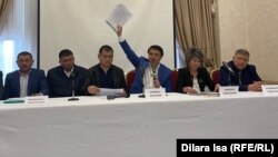 Кандидаты в депутаты мажилиса и маслихатов заявляют о несогласии с официальными результатами выборов. Шымкент, 21 марта 2023 года