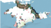 На онлайн-карте Крым.Реалии 346 пунктов в 12 категориях