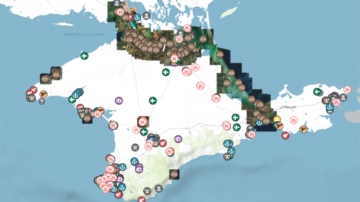 Фронт приближается к Крыму. Российские фортификации и украинские «прилеты»  на обновленной онлайн-карте Крым.Реалии
