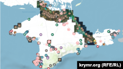 На онлайн-мапі Крим.Реалії 346 пунктів у 12 категоріях
