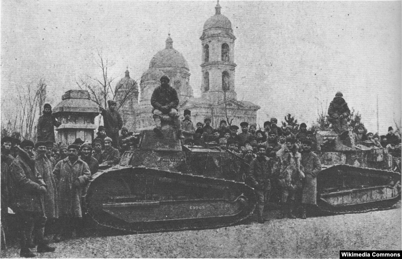 Французькі танки в районі Одеси, 1919 рік