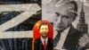 RUSSIA – A Russian matryoshka doll with a portrait of the Chinese President Xi Jinping displayed in front of a photograph of Russian President Vladimir Putin in a street souvenir shop in downtown Moscow, Russia, 20 March 2023 