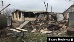 Российский снаряд разрушил дом, в котором жила семья Мусиенко. Киевская область, Украина. Архивное фото