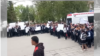 Бишкек мэриясы №1 гимназиядагы митинг тууралуу билдирүү таратты