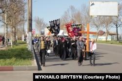 Члени євангельської церкви «Благодать» у м. Мелітополь, Україна