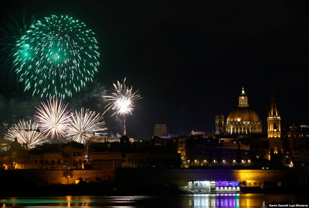 Festimet në Valeta të Maltës më 1 janar 2024.&nbsp;