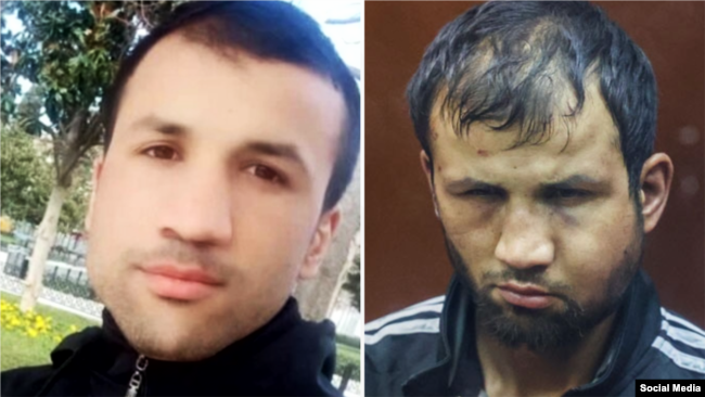 فریدون شمس‌الدین، یکی از متهمان حمله به سالن کروکوس مسکو، قبل و بعد از حادثه
