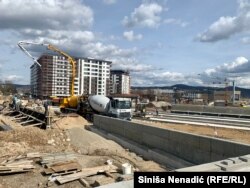 Mjesto na kome se gradi teniski teren u Banjaluci, 7. marta 2023.