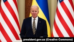 UKRAINE – US President Joe Biden during his visit to Ukraine. Kyiv, February 20, 2023