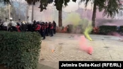 Protesta e opozitës në Shqipëri. 13 shkurt 2023. 