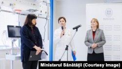 Imagine de la Spitalul Raional Soroca „Anatolie Prisăcari” unde a fost inaugurată, după reparație capitală, secția Anestezie și Terapie Intensivă și a fost pus în funcțiune tomograful computerizat din centrul primar AVC, 19 martie, 2024.