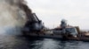 Флагман российского флота крейсер «Москва». «Москва» затонула 14 апреля 2022 года в результате поражения двумя ракетами берегового ракетного комплекса РК-360МЦ «Нептун» Военно-морских сил Украины