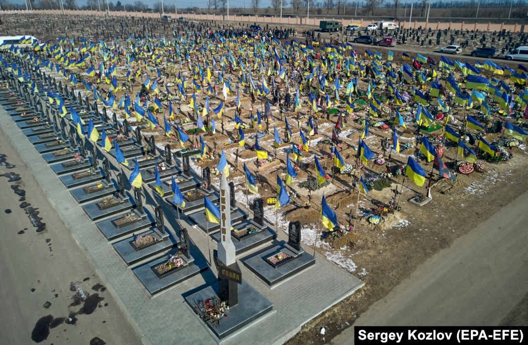 The Cost: Military Cemeteries Expand Throughout Ukraine, Russia