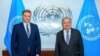Predsjedavajući Predstavničkog doma Parlamentarne skupštine Bosne i Hercegovine (PSBiH) Denis Zvizdić i generalni sekretar Ujedinjenih nacija (UN) Antonio Guterres u Njujorku, 15.februar 2023.