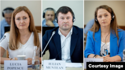 Fosta procuroare Lucia Popescu, avocatul Iulian Muntean și fosta asistentă judiciară Ana Tipa.