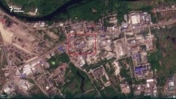 Последствия удара по городу Шебекино на спутниковом снимке