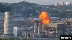 ფოტო არქივიდან. ქალაქ ტუაფსეში მდებარე ნავთობგადამამუშავებელ ქარხანაზე არაერთხელ იყო დრონებით შეტევა, მათ შორის 2024 წლის ივლისში