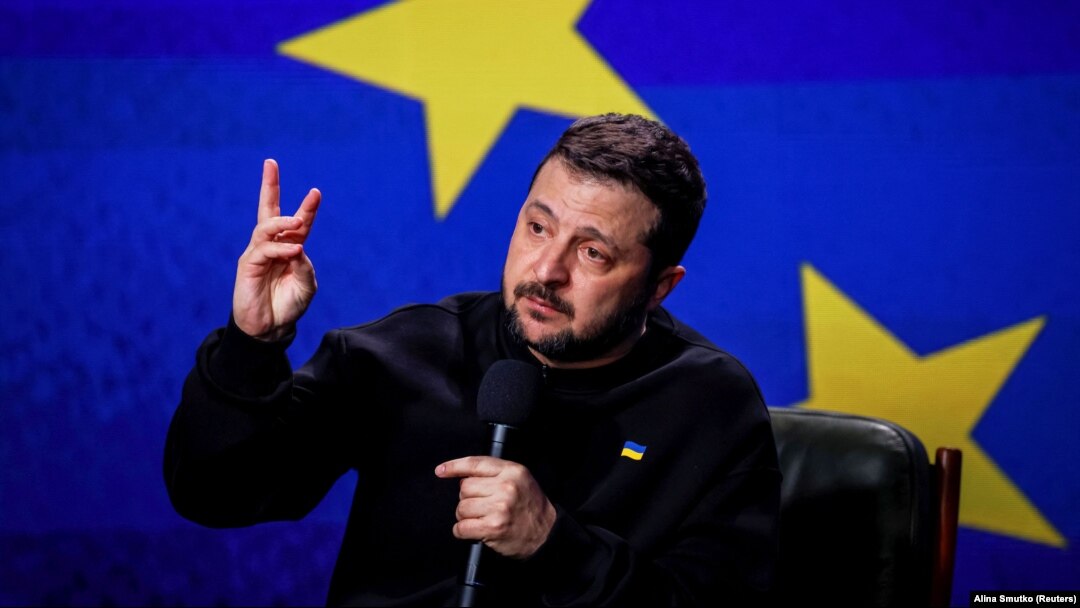 Volodimir Zelenski, la conferința de final de an. 19 decembrie 2023.