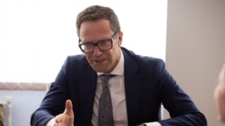 Expertul olandez, Herman von Hebel, membru al comisiei pentru evaluarea procurorilor moldoveni, în timpul unui interviu online cu Europa Liberă, în 2024.