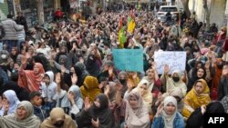 Protest zbog izbornih rezultata u pakistanskom gradu Quetta u sjevernom Baludžistanu 11. februara 