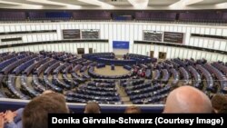 Pamje nga seanca e Asamblesë Parlamentare të Këshillit të Evropës në Strasburg, ku Kosova e bëri një hap më afër anëtarësimit në këtë organizatë të martën më 16 prill.