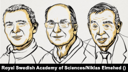 Нобелевские лауреаты по химии 2023 года, справа – Алексей Екимов