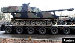 Nemačka vojska na američkom tenku M109, maj 2020.
