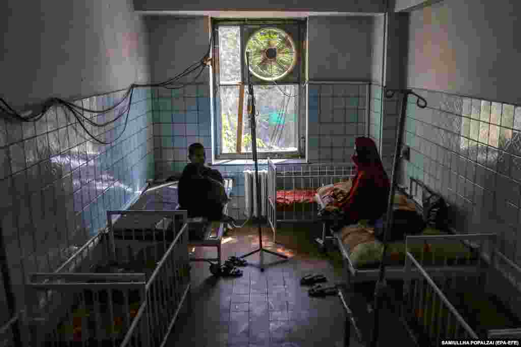 Afghan patients suffering from blood diseases get treatment at a hospital in Kabul. Patients gathered to protest a shortage of drugs at the central blood bank. The Taliban-controlled government claims that patient numbers are increasing but there is a lack of medicine for treatment.&nbsp;The patients are urging organizations like the World Health Organization, who have previously assisted them, to address this issue.