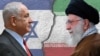 Իսրայելի վարչապետ Բենյամին Նեթանյահու, Իրանի գերագույն առաջնորդ այաթոլա Ալի Խամենեի, կոլաժ