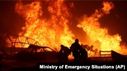 Фото с места взрыва возле Махачкалы / управление МЧС по Дагестану