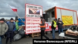 Протест польських фермерів. Блокування кордону на КПП Дорогуськ, Польща, 20 лютого 2024 року
