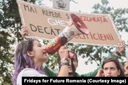 Ștefania Gârțu a participat și la marșul climatic organizat în 2019. Aștepta cu nerăbdare ocazia de a readuce subiectul înapoi pe străzi, după pandemie.