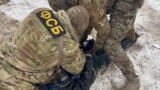 RUSSIA, REPUBLIC OF BURYATIA - NOVEMBER 8, 2023: The Russian Federal Security Service detain a man suspected of trying to win Russian personnel over to Ukraine,