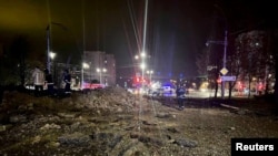 The Defense Ministry said a Russian warplane had "accidentally" discharged a bomb over the city on April 20, causing damage and injuring three people. 
