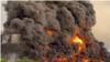 Пожар в результате атаки БПЛА на нефтебазе в Казачьей бухте Севастополя, 29 апреля 2023 год