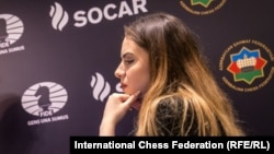 Нургюл Салимова на Световната купа по шахмат за жени в Баку.