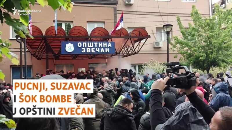 Sukob građana i policije u Zvečanu