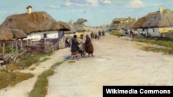 Сергій Васильківський, «Сільська вулиця», на межі 1880–1890 років