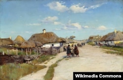Сергій Васильківський, «Сільська вулиця», на межі 1880–1890 років