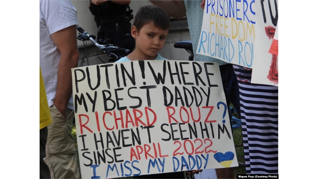 Сын Ричарда Роуза на митинге в Польше
