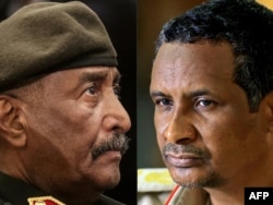 Šef sudanske vojske Abdel Fatah el Burhan (lijevo) i general Snaga za brzu podršku Mohamed Hamdan Daglo