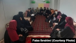 Afghan women in Takhar Province protested on October 15 to call for the release of women's rights activists currently being detained by the Taliban.